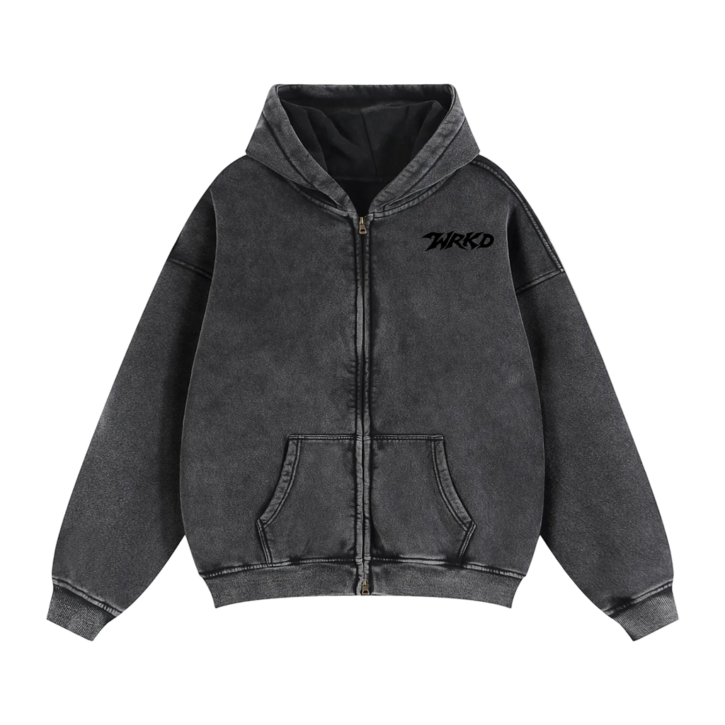 Basics WRKD zip up hoodie